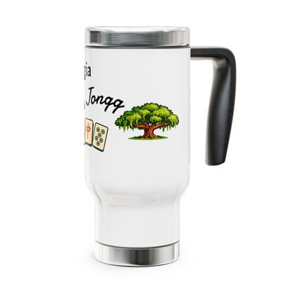 Georgia Mah Jongg travel mug | 14oz stainless steel travel mug with handle