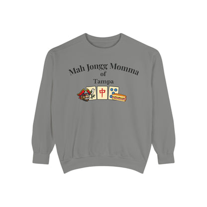 Mah Jongg Momma of Tampa Crewneck Sweatshirt - Mahjong Tournament Sweatshirt