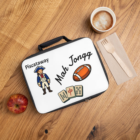 Piscataway Mah Jongg Insulated Lunch Bag | Mah Jongg Game Day Lunch