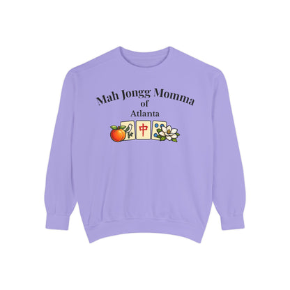 Mah Jongg Momma of Atlanta Crewneck Sweatshirt - Mahjong Tournament Sweatshirt