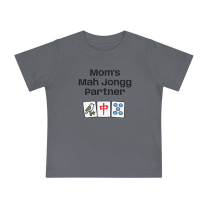 Mom's Mah Jongg Partner T-Shirt - Cute Mahjong Infant Tee