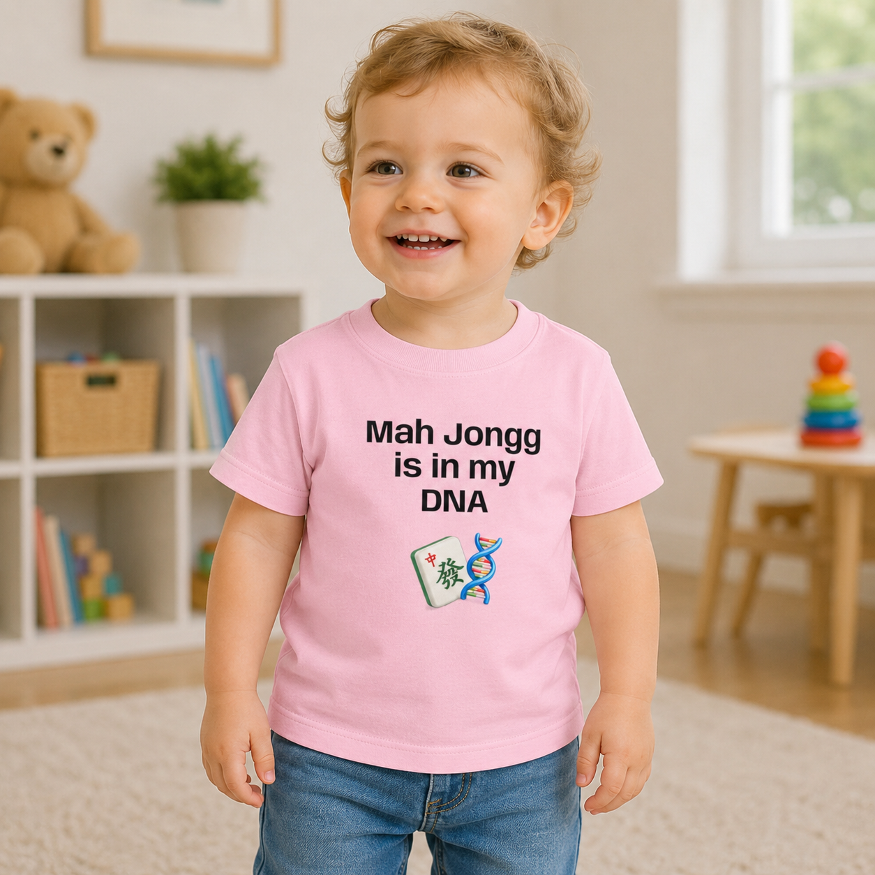 Mah Jongg is in my DNA T-Shirt - Cute Mahjong Infant Tee