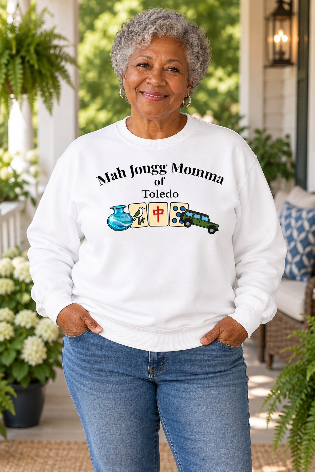 Mah Jongg of Toledo Crewneck Sweatshirt - Mahjong Tournament Sweatshirt