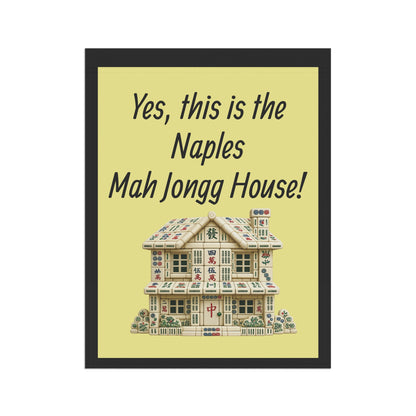 Mah Jongg:"Yes, This Is the Naples Mah Jongg House!" Yellow Mah Jongg Flag