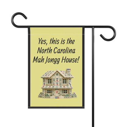 Mah Jongg:"Yes, This Is the North Carolina Mah Jongg House!" Yellow Mah Jongg Flag