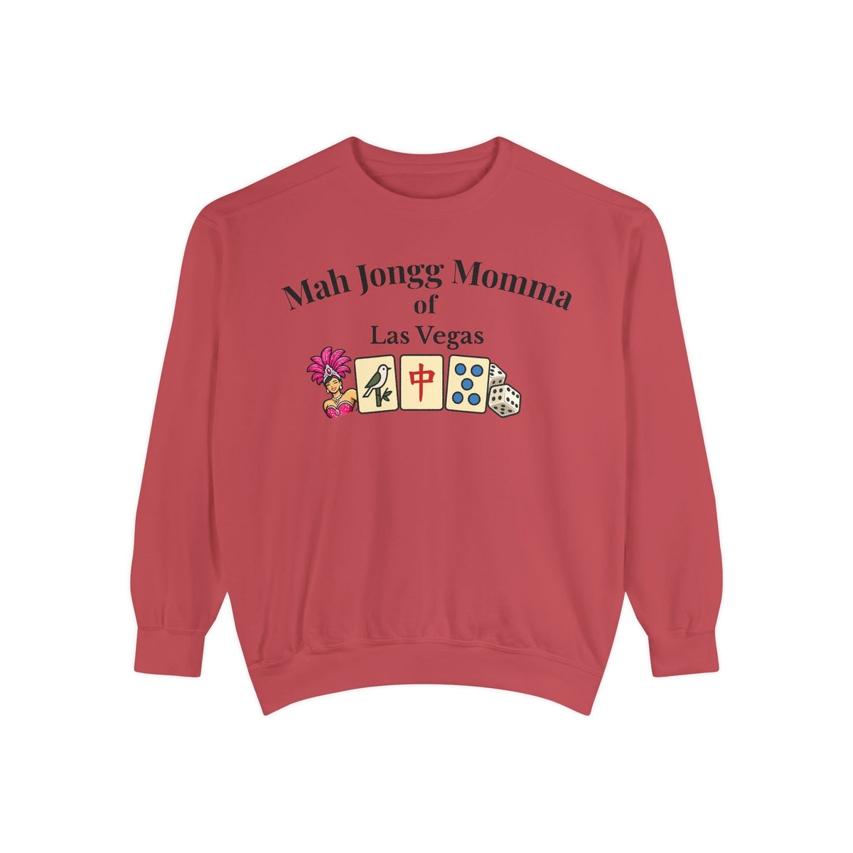 Mah Jongg Momma of Las Vegas Crewneck Sweatshirt - Mahjong Tournament Sweatshirt