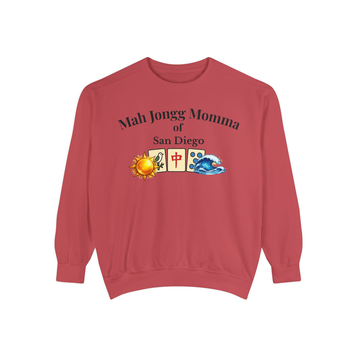Mah Jongg Momma of San Diego Crewneck Sweatshirt - Mahjong Tournament Sweatshirt