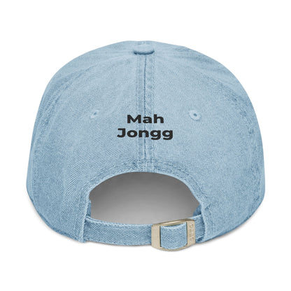 Tile Queen - Mah Jongg Embroidered  Jean Hat - For MahJong Players