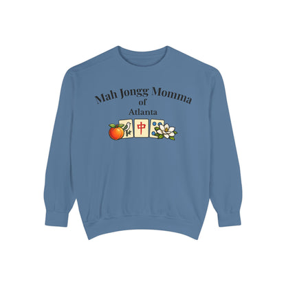 Mah Jongg Momma of Atlanta Crewneck Sweatshirt - Mahjong Tournament Sweatshirt