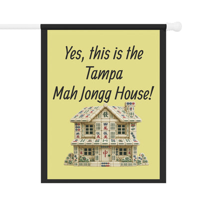 Mah Jongg:"Yes, This Is the Tampa Mah Jongg House!" Yellow Mah Jongg Flag