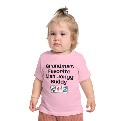 Grandma's Favorite Mah Jongg Buddy T-Shirt - Cute Mahjong Infant Tee