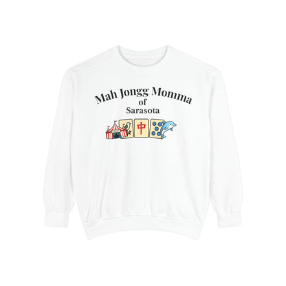 Mah Jongg Momma of Sarasota Crewneck Sweatshirt - Mahjong Tournament Sweatshirt