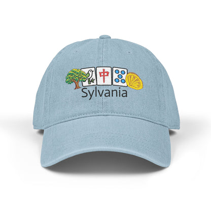 Mah Jongg Sylvania Embroidered  Jean Hat - For MahJong Players