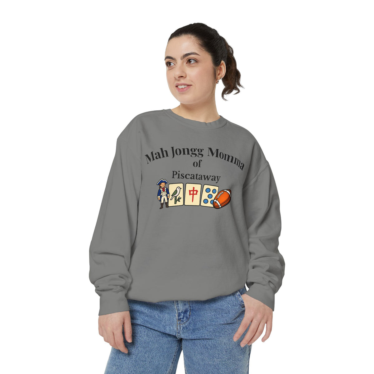 Mah Jongg Piscataway of Baltimore Crewneck Sweatshirt - Mahjong Tournament Sweatshirt
