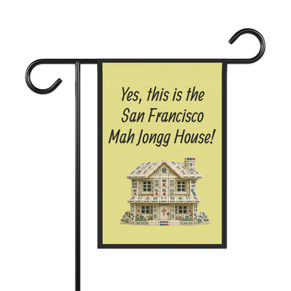Mah Jongg:"Yes, This Is the San Francisco Mah Jongg House!" Yellow Mah Jongg Flag