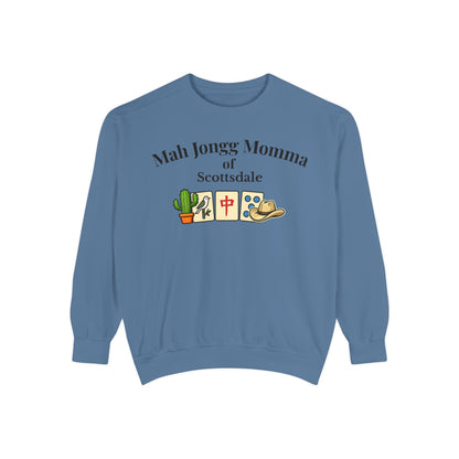 Mah Jongg Momma of Scottsdale Crewneck Sweatshirt - Mahjong Tournament Sweatshirt