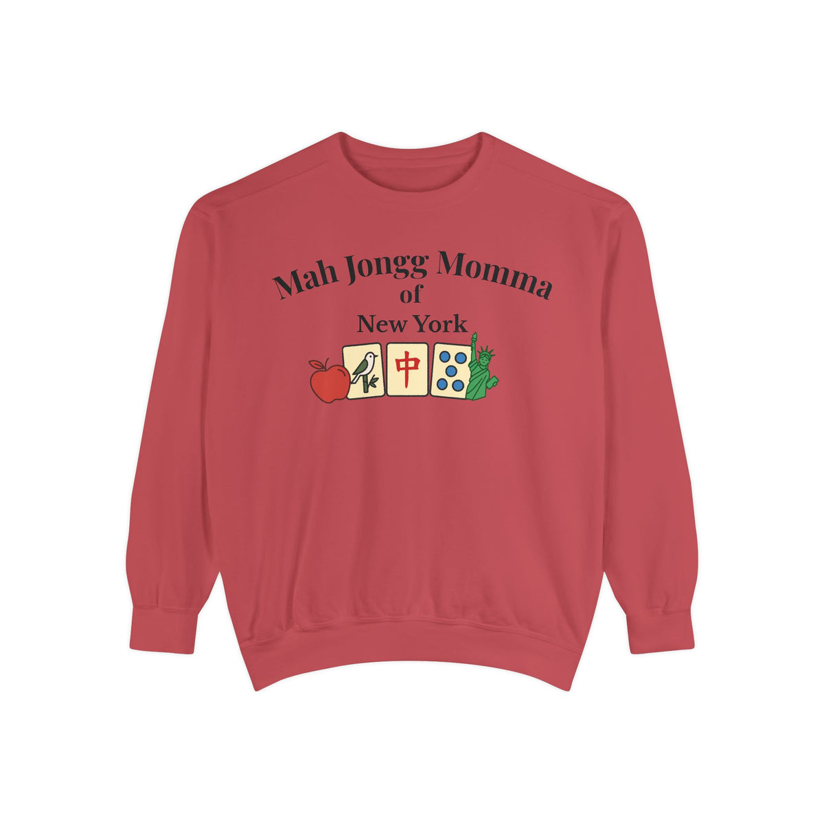 Mah Jongg Momma of New York Crewneck Sweatshirt - Mahjong Tournament Sweatshirt