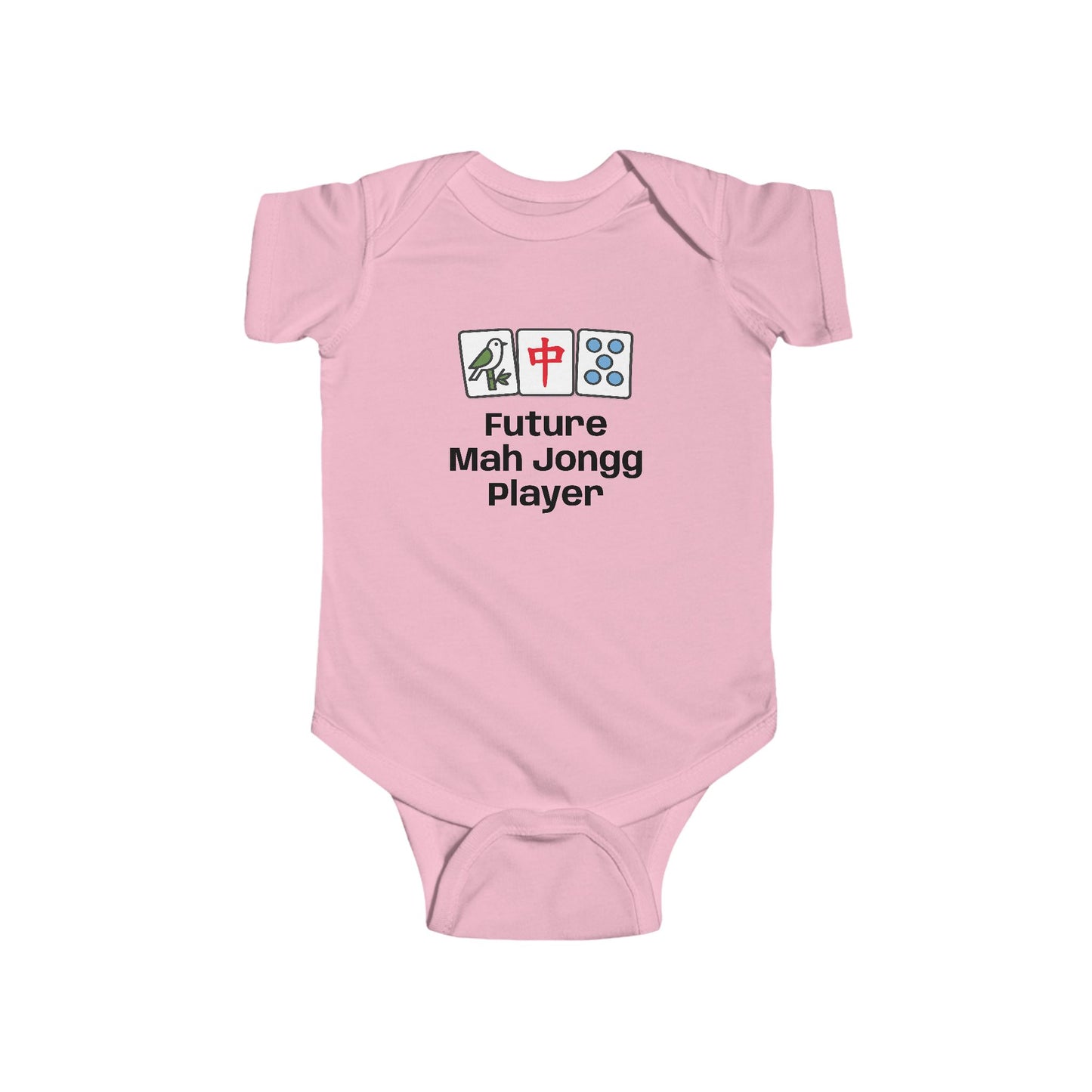 Future Mah Jongg Player Infant Bodysuit | Mah Jongg Tiles Baby Onesie - For Mah Jongg Games or Family Gathering