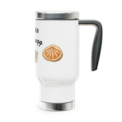 Sylvania Mah Jongg travel mug | 14oz stainless steel travel mug with handle