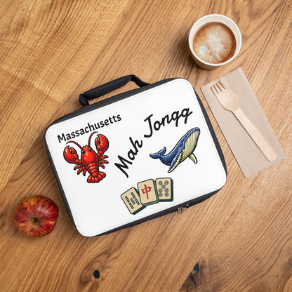 Massachusetts Mah Jongg Insulated Lunch Bag | Mah Jongg Game Day Lunch