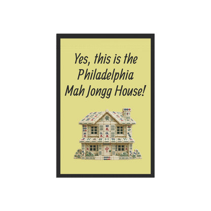 Mah Jongg:"Yes, This Is the Philadelphia Mah Jongg House!" Yellow Mah Jongg Flag