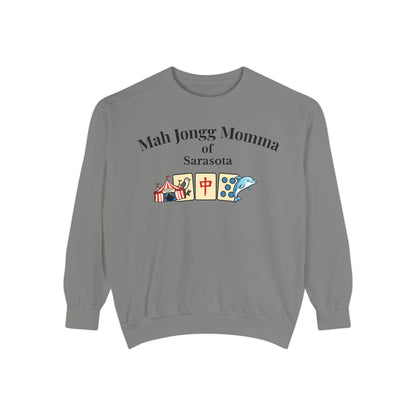 Mah Jongg Momma of Sarasota Crewneck Sweatshirt - Mahjong Tournament Sweatshirt