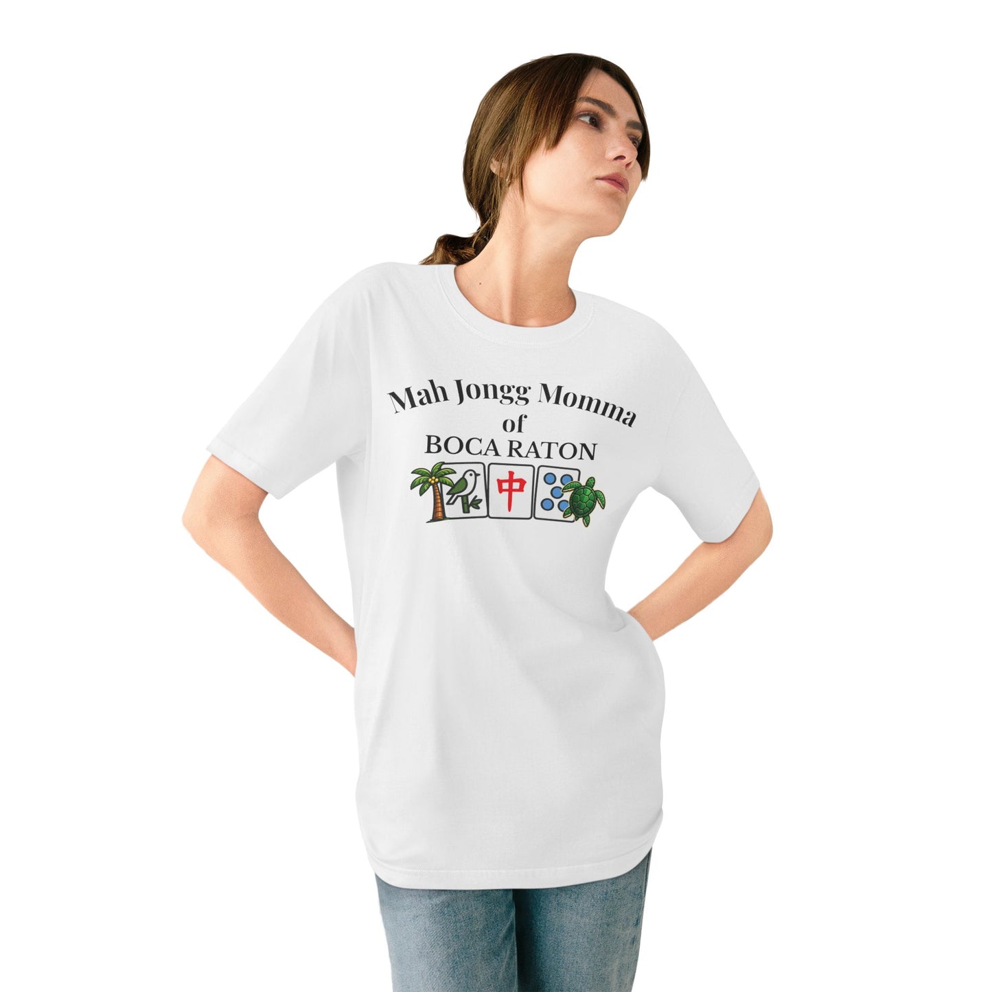 Boca Raton Mah Jongg Momma T-Shirt - Mahjong Tiles - for Mah Jongg Game Day