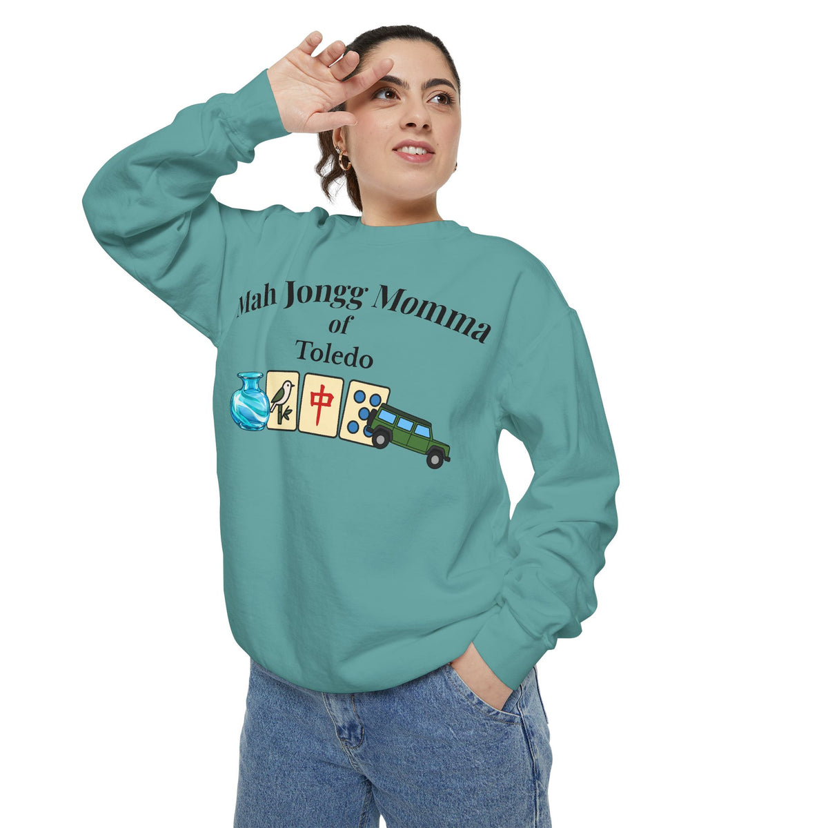 Mah Jongg of Toledo Crewneck Sweatshirt - Mahjong Tournament Sweatshirt
