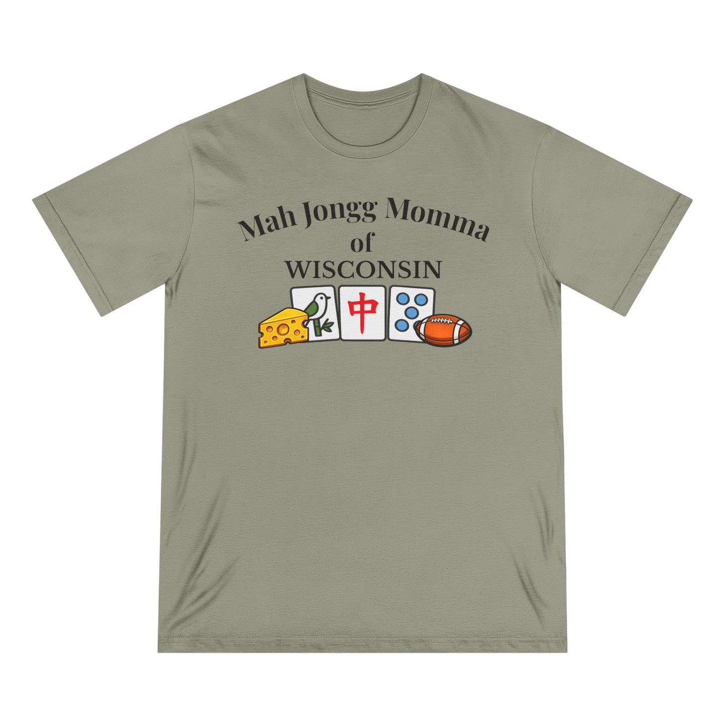 Wisconsin Mah Jongg Momma T-Shirt - Mahjong Tiles - for Mah Jongg Game Day