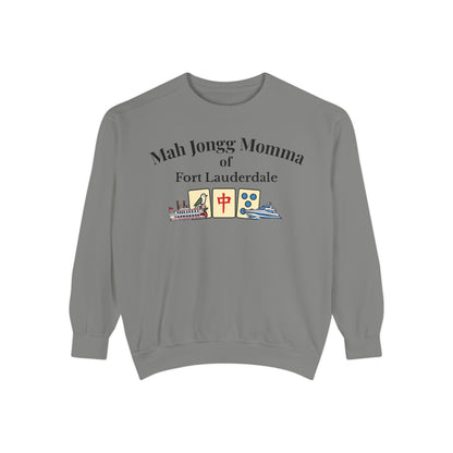 Mah Jongg Momma of Fort Lauderdale Crewneck Sweatshirt - Mahjong Tournament Sweatshirt