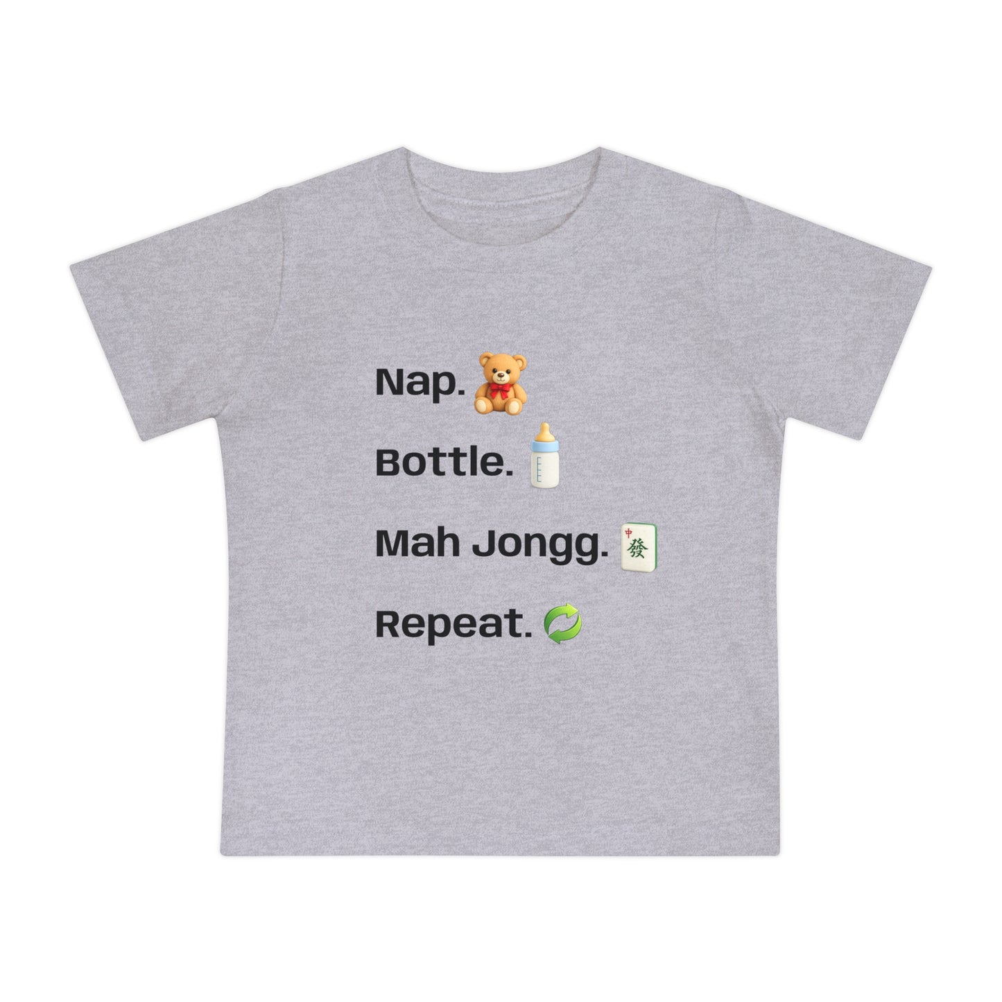 Nap Bottle Mah Jongg Repeat T-Shirt - Cute Mahjong Infant Tee