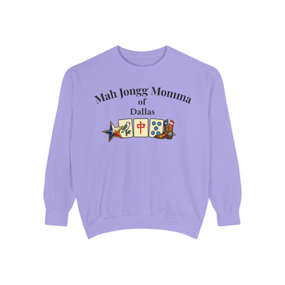 Mah Jongg Momma of Dallas Crewneck Sweatshirt - Mahjong Tournament Sweatshirt