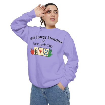 Mah Jongg Momma of New York City Crewneck Sweatshirt - Mahjong Tournament Sweatshirt