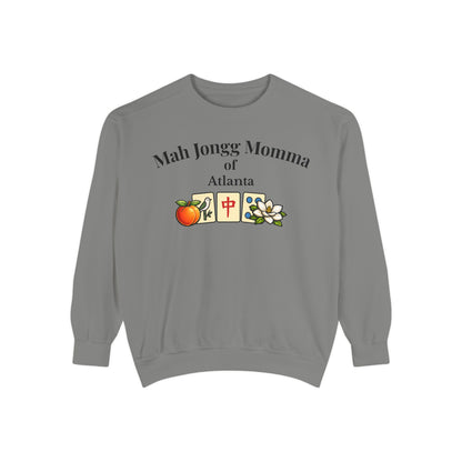 Mah Jongg Momma of Atlanta Crewneck Sweatshirt - Mahjong Tournament Sweatshirt