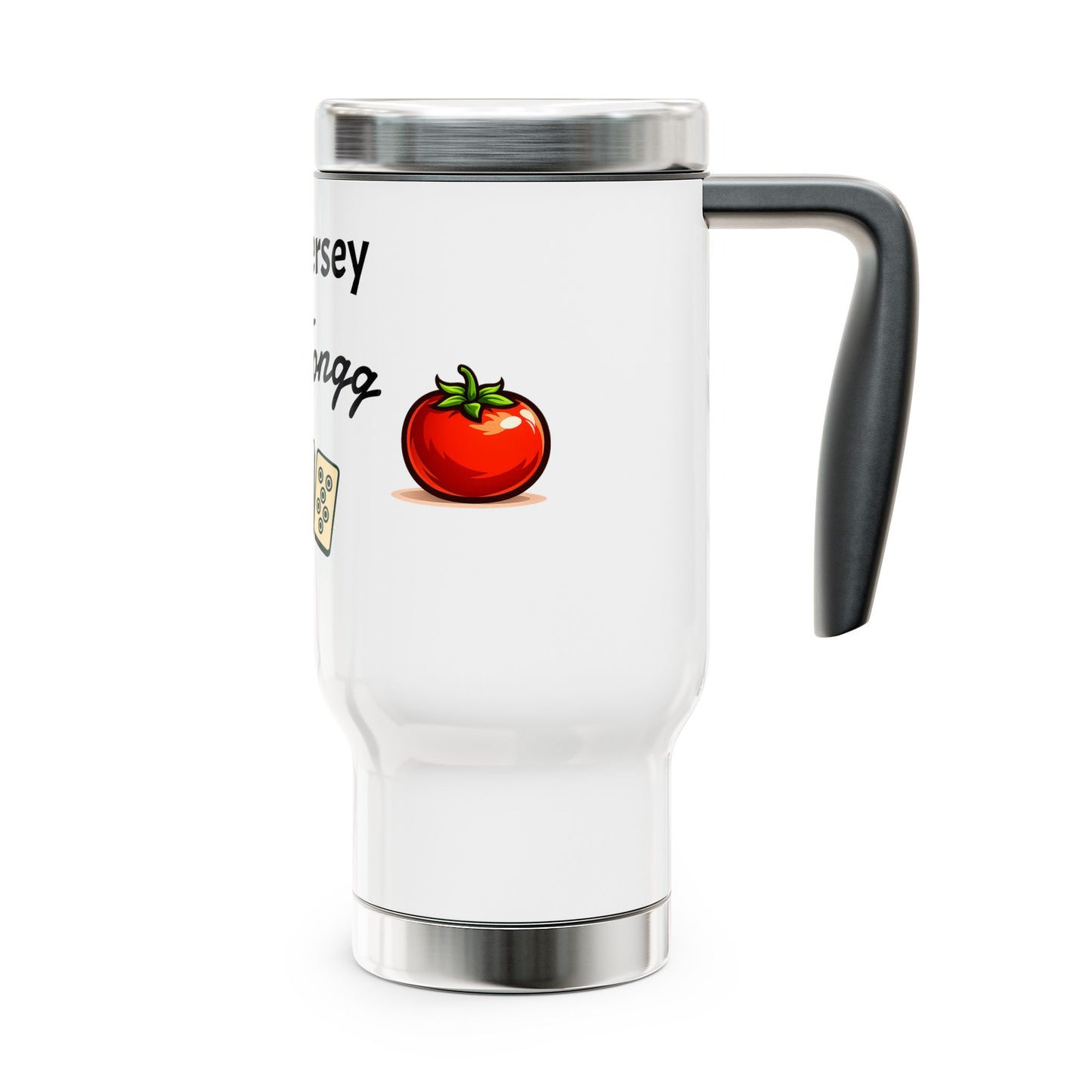 New Jersey Mah Jongg travel mug | 14oz stainless steel travel mug with handle