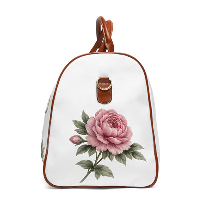 Mahjong Travel Bag — Waterproof Mahjong Duffle with Floral Tiles ("Mah Jongg Ready")