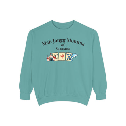 Mah Jongg Momma of Sarasota Crewneck Sweatshirt - Mahjong Tournament Sweatshirt