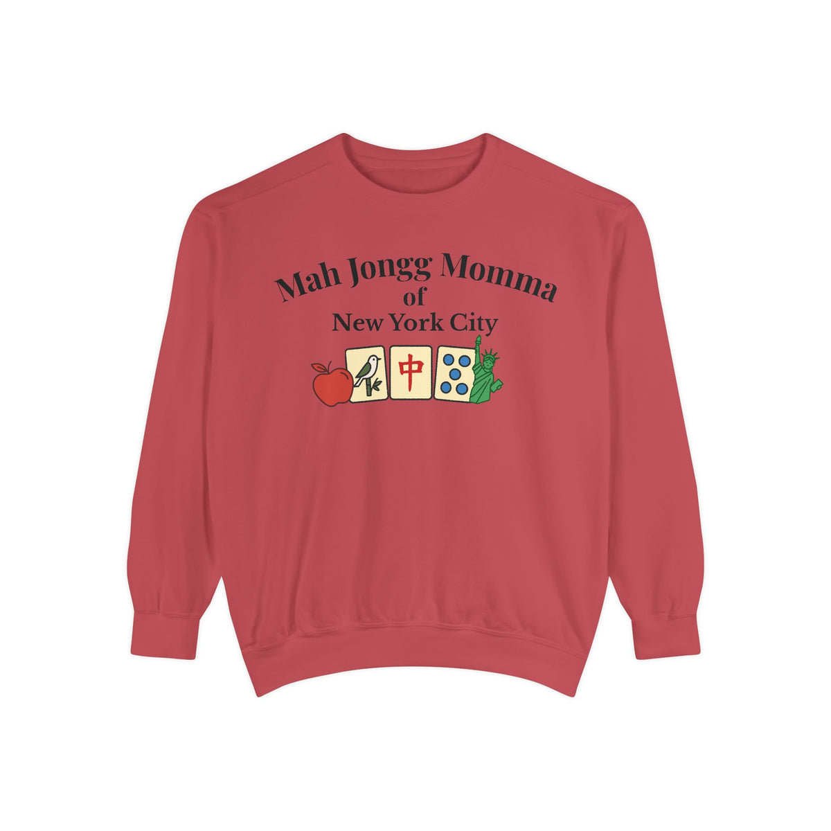 Mah Jongg Momma of New York City Crewneck Sweatshirt - Mahjong Tournament Sweatshirt
