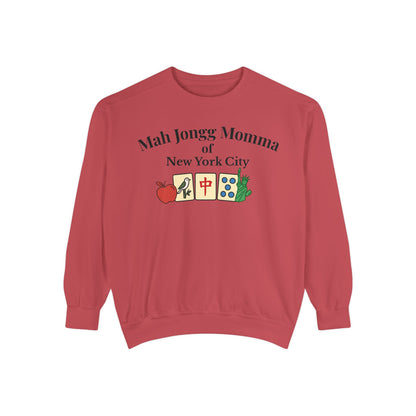 Mah Jongg Momma of New York City Crewneck Sweatshirt - Mahjong Tournament Sweatshirt