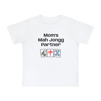 Mom's Mah Jongg Partner T-Shirt - Cute Mahjong Infant Tee