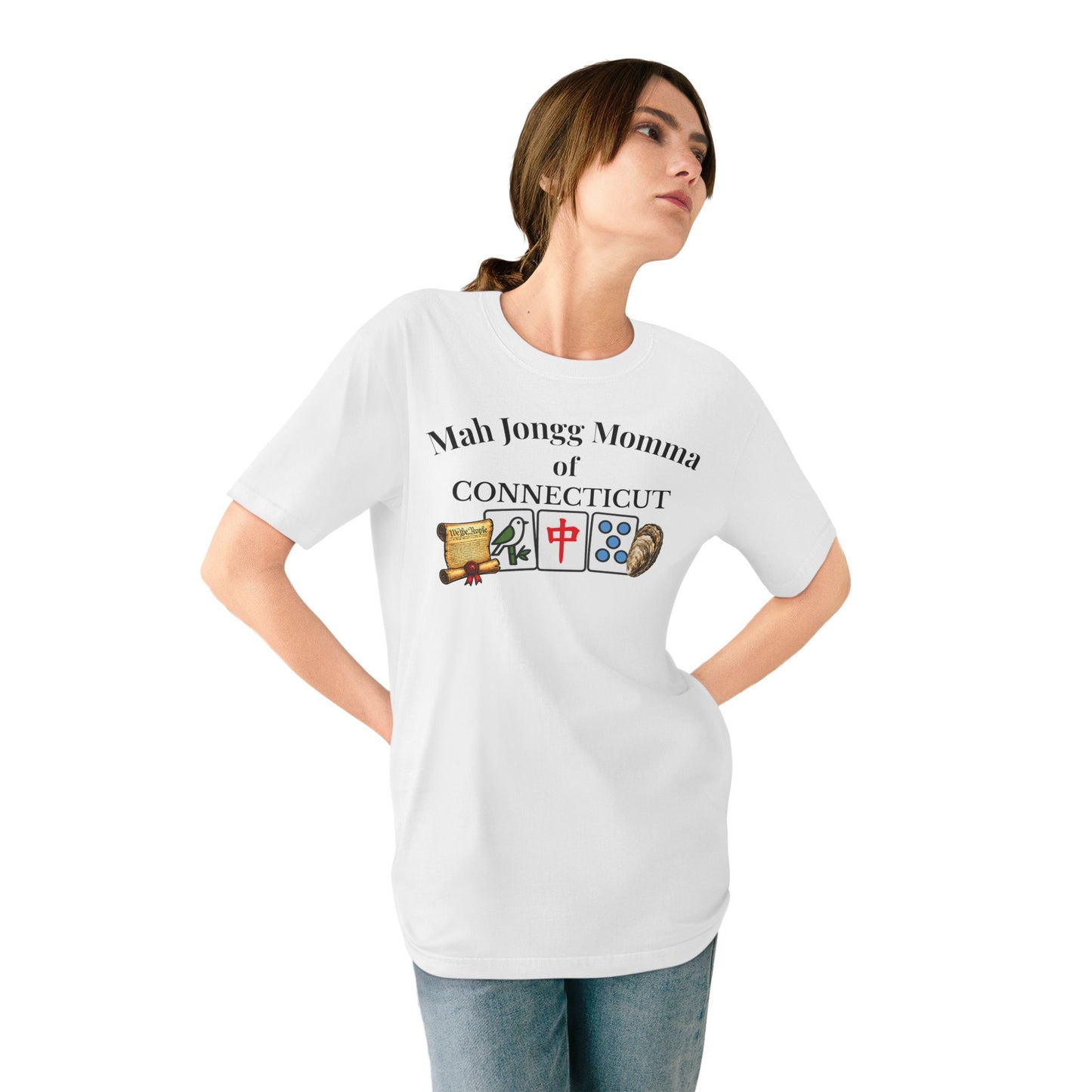 Connecticut Mah Jongg Momma T-Shirt - Mahjong Tiles - for Mah Jongg Game Day