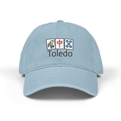 Mah Jongg Toledo Embroidered  Jean Hat - For MahJong Players - No Icons