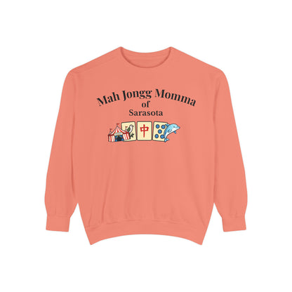 Mah Jongg Momma of Sarasota Crewneck Sweatshirt - Mahjong Tournament Sweatshirt