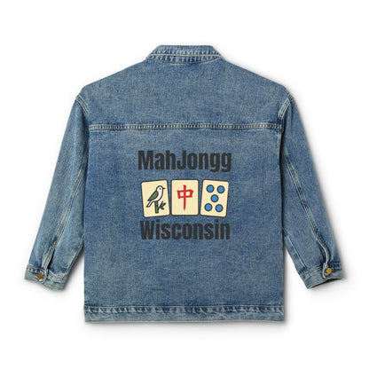 Mah Jongg Women's Denim Jacket - Wisconsin - For Mah Jongg Player