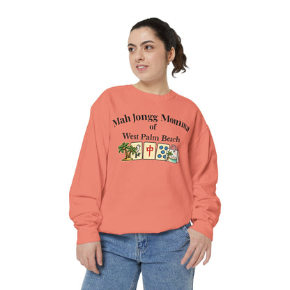 Mah Jongg Momma of West Palm Beach Crewneck Sweatshirt - Mahjong Tournament Sweatshirt