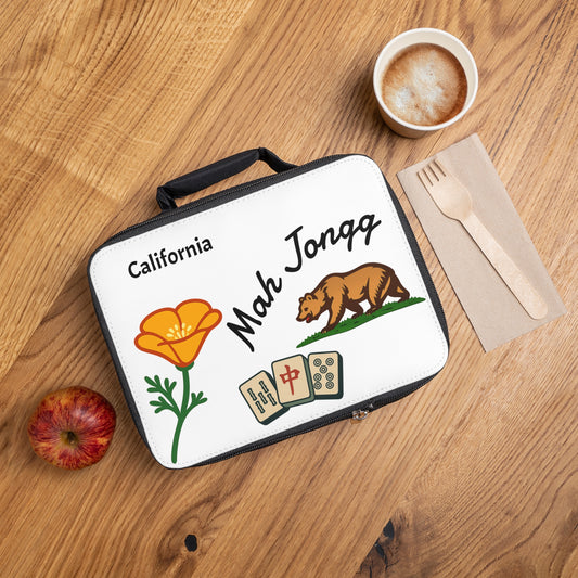 California Mah Jongg Insulated Lunch Bag | Mah Jongg Game Day Lunch