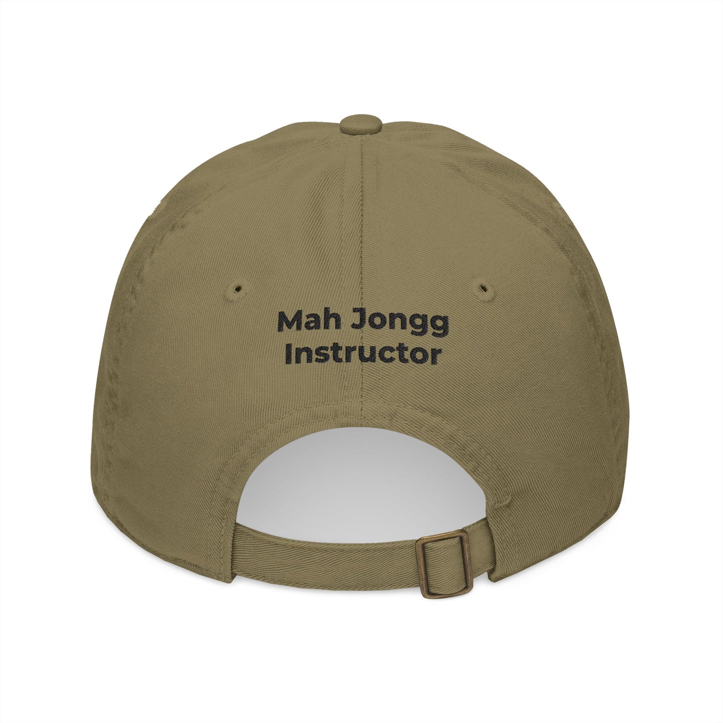 MahJongg Teacher - Mah Jongg Embroidered Organic Cotton Baseball Cap Game Day Eco-Friendly Headwear