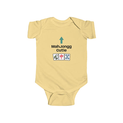Mah Jongg Cutie Arrow Infant Bodysuit | Mahjong tiles baby onesie