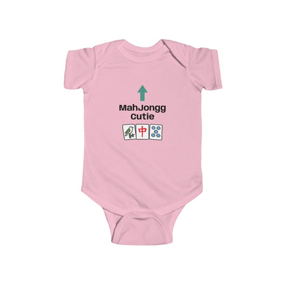 Mah Jongg Cutie Arrow Infant Bodysuit | Mahjong tiles baby onesie