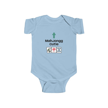 Mah Jongg Cutie Arrow Infant Bodysuit | Mahjong tiles baby onesie